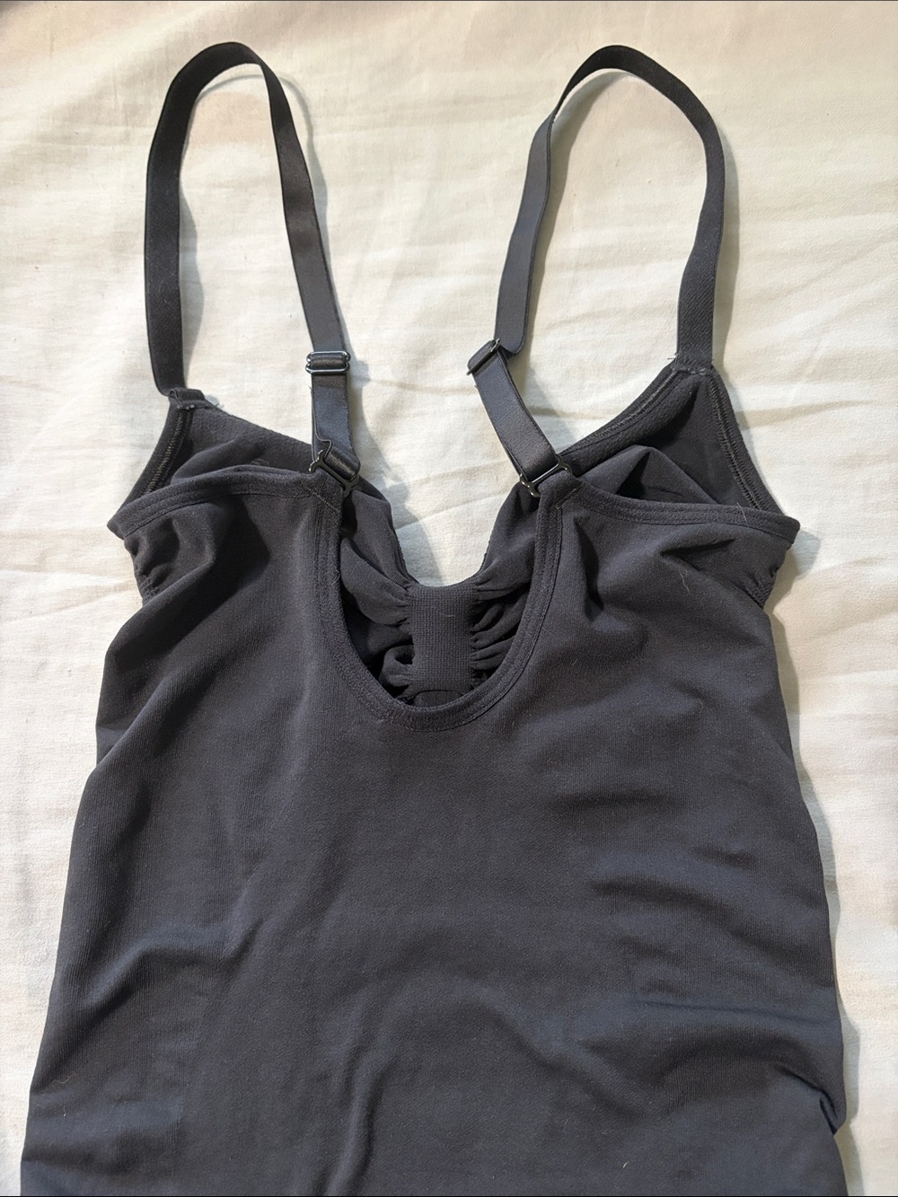 Skims NWOT Seamless Sculpt Mid-Thigh Bodysuit Onyx Black Size XL - Picture 13 of 13